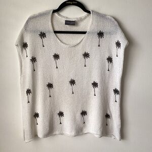 Wooden Ships Knit Palm Tree Sweater S/M